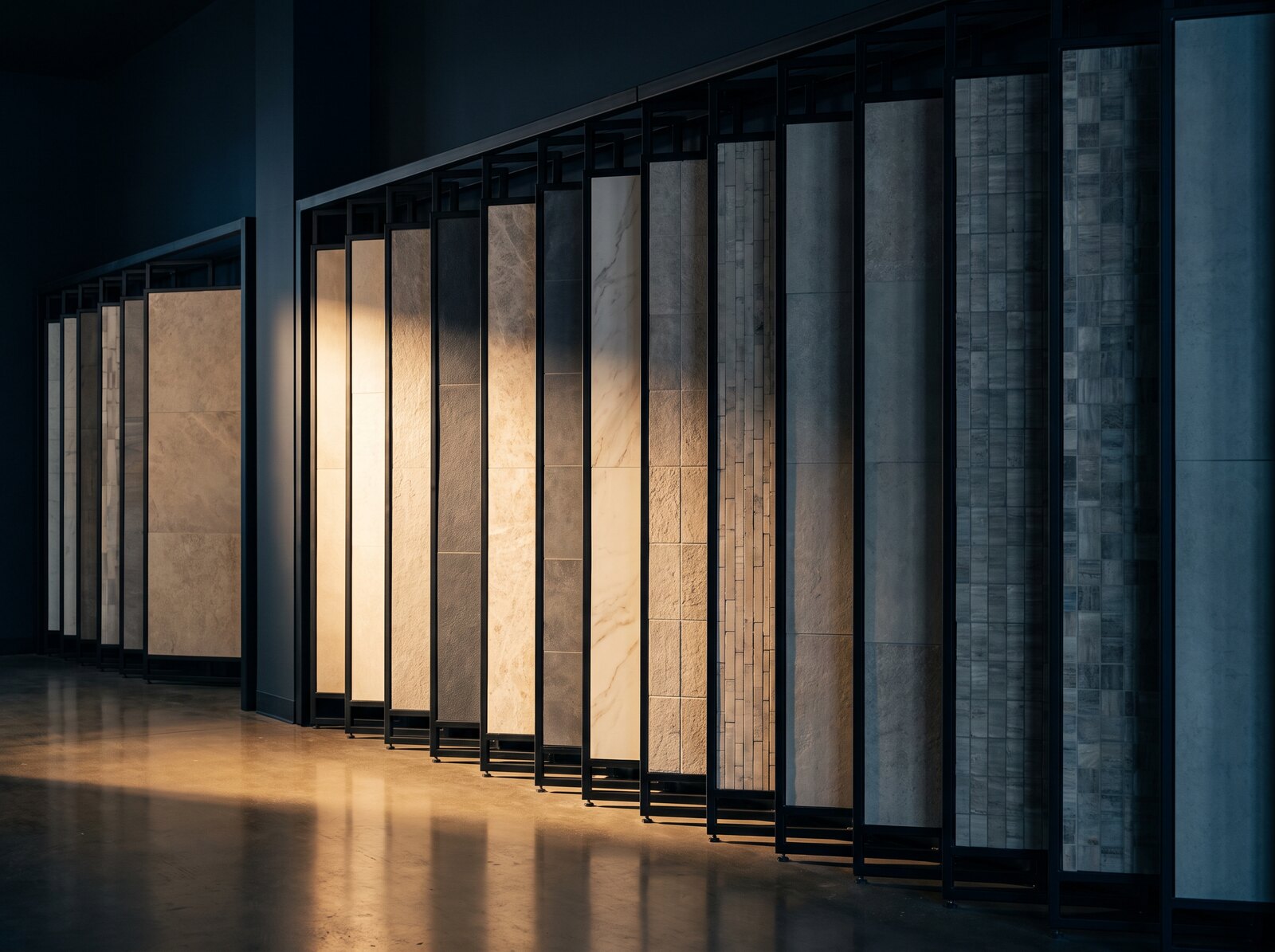 Tile on display in the KBF Depot showroom